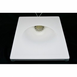 faretto segnapasso in gesso asimmetrico ceramico a scomparsa verniciabile CSF037