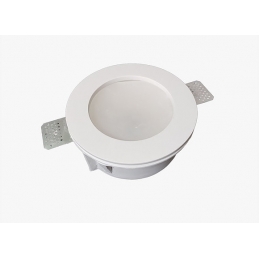 faretto da incasso in gesso ceramico tondo con vetro satinato grande csf125