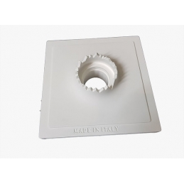 faretto in gesso ceramico quadrato con rilievo artistico verniciabile csf140