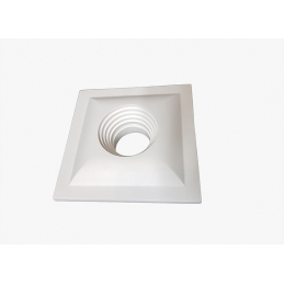 faretto quadrato in gesso ceramico verniciabile prospettico csf210