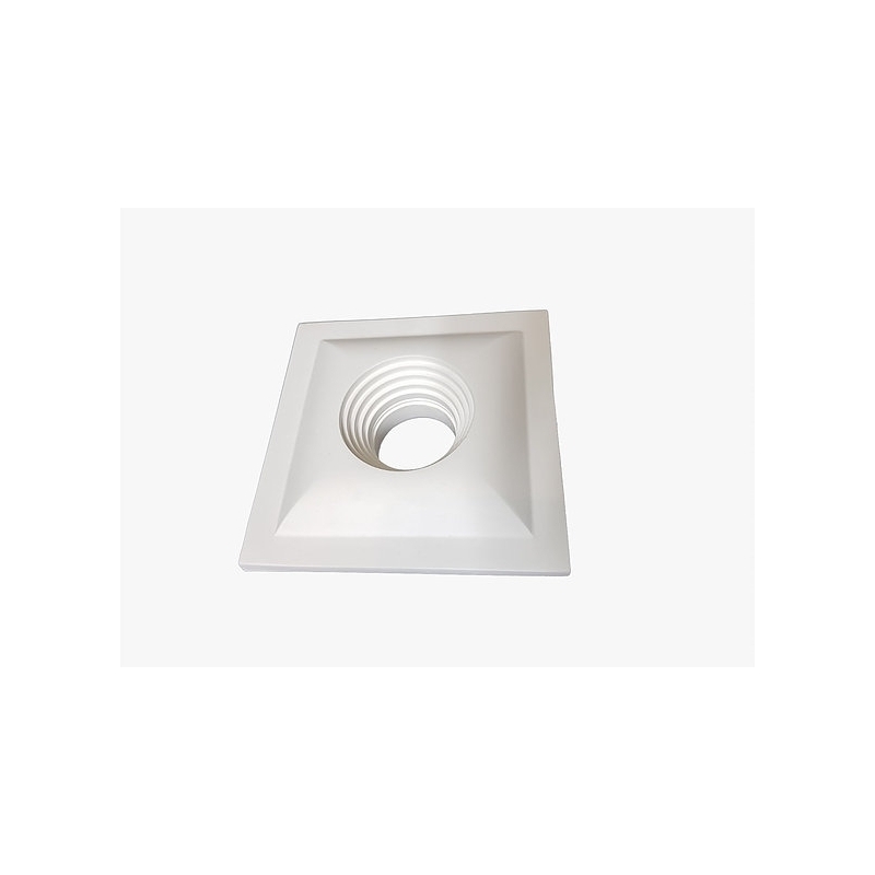faretto quadrato in gesso ceramico verniciabile prospettico csf210