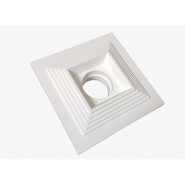 porta faretto faretto in gesso ceramico piramide verniciabile csf220