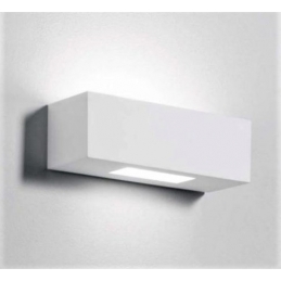 applique lampada biemissione in gesso ceramico verniciabile csf527