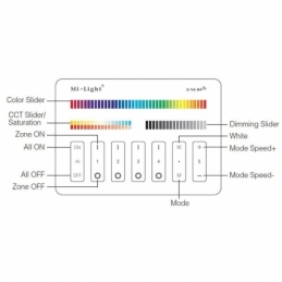 Mi Light Controller Parete Touch Compatibile Scatola 503 M4 RGB+CCT 4 Zone 2365