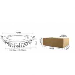 Plafoniera da Incasso 15W RGB+CCT IP54 Faretto LED Milight FUT069 2389