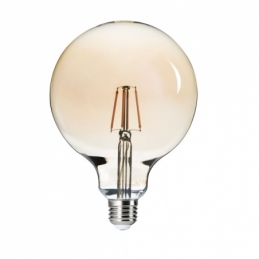globo led retro' 6w e27 luce calda g125 300° kanlux 26042