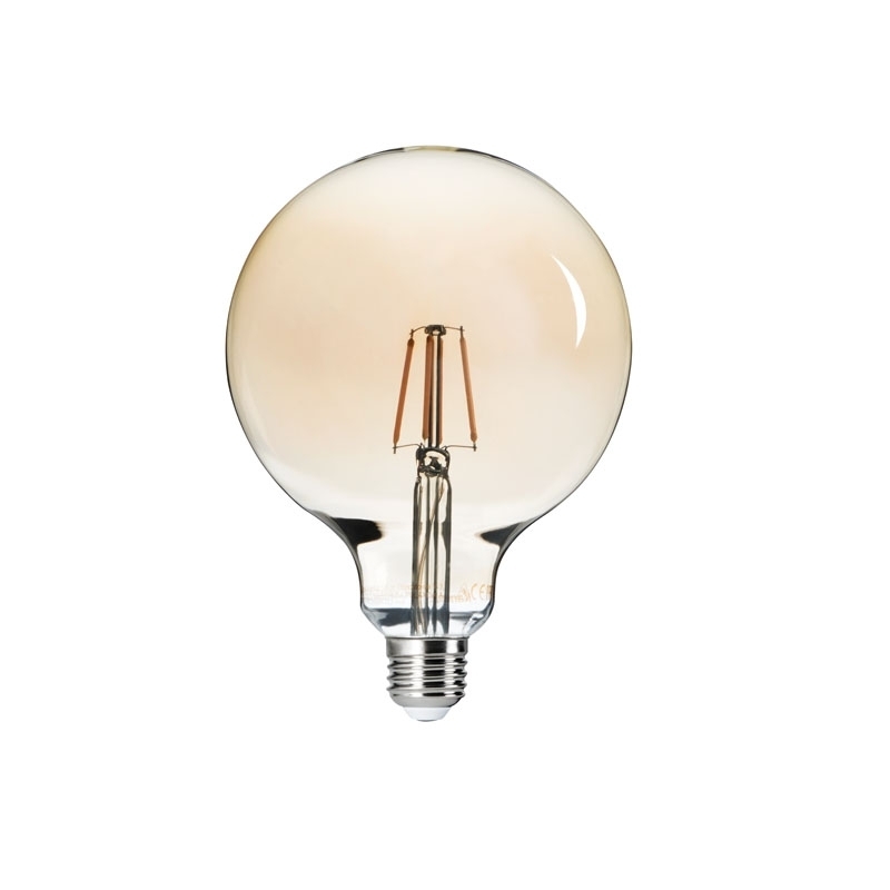 globo led retro' 6w e27 luce calda g125 300° kanlux 26042