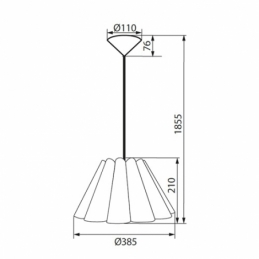 lampada a sospensione lampadario design moderno bianco e27 kanlux vida 25541