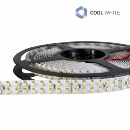 Strisce LED 24V 1200SMD3528 Doppia 96W IP20 Strip 5M 14mm 6000K 0759