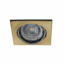 portafaretto incasso quadrato orientabile oro opaco satinato kanlux 26735