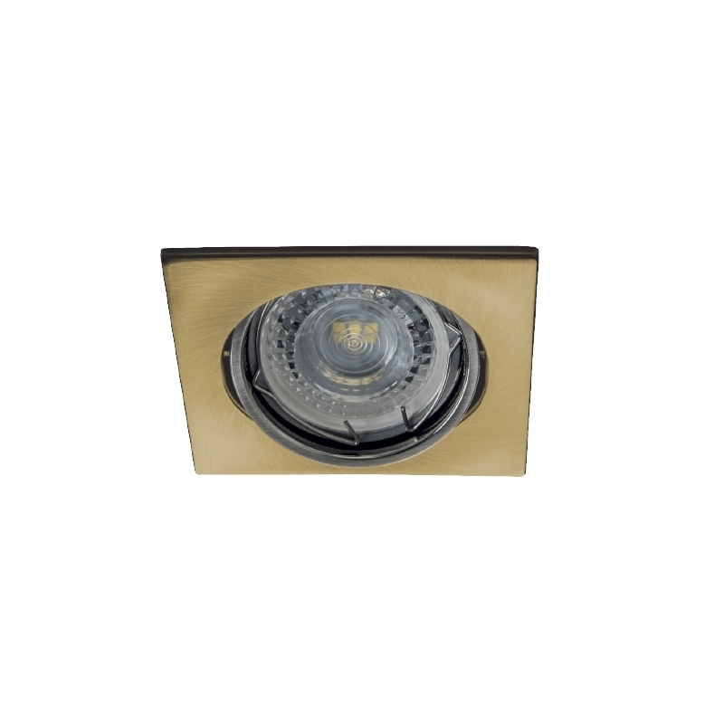 portafaretto incasso quadrato orientabile oro opaco satinato kanlux 26735