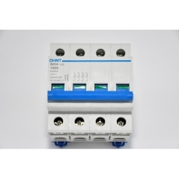 interruttore automatico magnetotermico 4 poli 100A 6ka chint 51416 158096