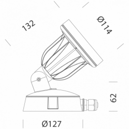 disano koala  1537 led 15w cld cell graf DIS43182900