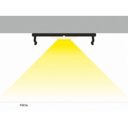 profilo in alluminio fix 16 raw 2 metri anodizzato no cover 2839