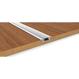 profilo in alluminio da incasso cc31 2 metri cover opaca 2108