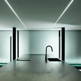 profilo in alluminio da incasso cc31 2 metri cover opaca 2108