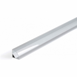 profilo in alluminio angolare 1616 curvato 2 metri cover trasparente 2161