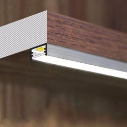 profilo in alluminio slim8 2 metri nero cover opaca 5857