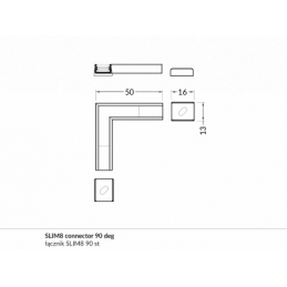 connettore slim8 angolo 90 gradi bianco 89150001  2653