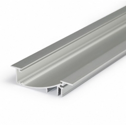 profilo in alluminio flat8 h/u anodizzato 2metri opaco 2560