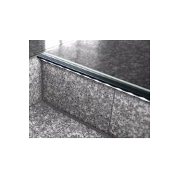 profilo in alluminio step10 c nero 1metro scala  opaco 5848