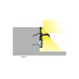 profilo in alluminio step10 c anodizzato 2metri scala opaco 5860