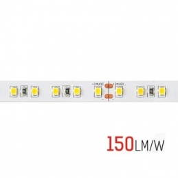 strip led 400 smd 2835 h.e. 30w  ra80  24v  ip20  6000k luce fredda  2606
