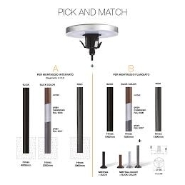 mareco colonna coled round testapalo 15w 4000k nero MAO1062182N