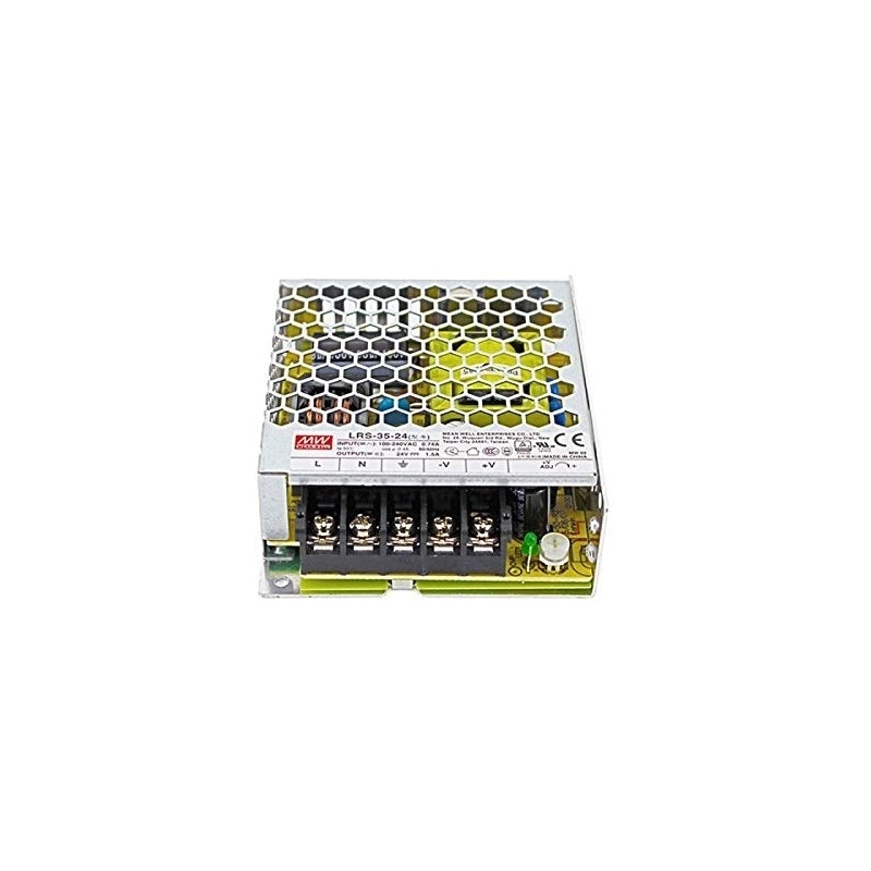 alimentatore mean well  lrs 35 24 potenza max 36w dc 12v ip20 trasformatore per led 1989