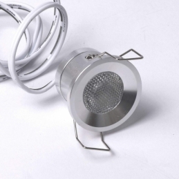 puntiluce 1w rotondo silver d.32 130lm  30d 12v 4000k mini plug  2337