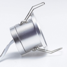 puntiluce 1w rotondo silver d.32 130lm 30d 12v 3000k luce calda mini plug 2338
