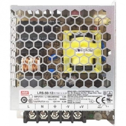 mean well Alimentatore ac dc modello enclosed  lrs 50 12 da 50w 12v 1990