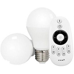 milight starter kit 2 lampadine e27 6w cct bianco dinamico e telecomando wifi 2.4ghz mi light  2554
