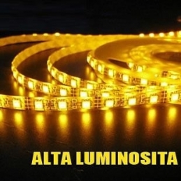 strip led serie h e 130w luce calda striscia led ultra luminosa 23.9w al metro 24v ip20 pcb 10mm bobina da 800 smd 2835 2633