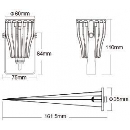 mi light futc04 faretto da giardino con picchetto led 6w  rgb+cct 2700k  6500k 220v ip66 3373