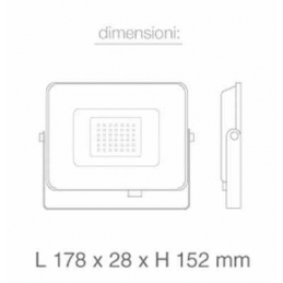 v tac faro led vt 30 smd superslim chip samsung 30w ip65 luce fredda 6400k sku 405