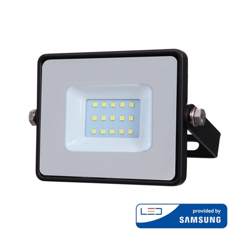 v tac faro led smd vt 30  ultrasottile chip samsung 30w ip65 luce calda colore nero 3000k sku 400