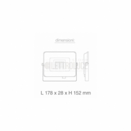v tac faro led smd vt 30 ultrasottile chip samsung 30w ip65 luce naturale colore nero 3000k sku 401