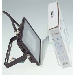 v tac faro led smd vt 30 ultrasottile chip samsung 30w ip65 luce fredda colore nero 6400k sku 402