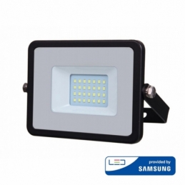 v tac faro led smd vt 50 ultrasottile chip samsung 50w ip65 luce fredda colore nero 6400k sku 408