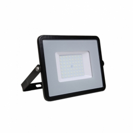 v tac faro led smd vt 50 ultrasottile chip samsung 50w ip65 luce fredda colore nero 6400k sku 408
