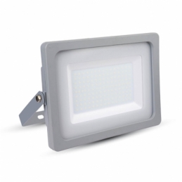 v tac faro led smd vt 150 ultrasottile chip samsung 150w ip65 luce calda colore grigio 3000k sku 481