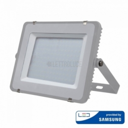 v tac faro led smd vt 150 ultrasottile chip samsung 150w ip65 luce naturale  colore grigio 6400k sku 482