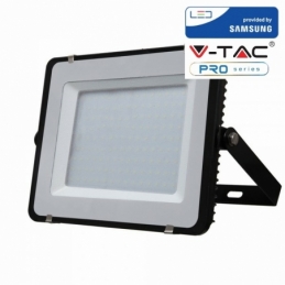 v tac faro led smd vt 150 ultrasottile chip samsung 150w ip65 luce calda colore nero 3000k sku 475