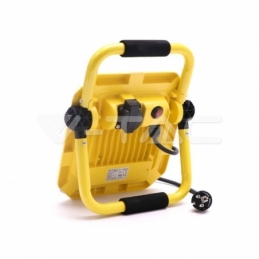 v tac vt 51 faro led smd 50w portatile con staffa e cavo di alimentazione schuko luce fredda  sku 946