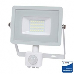 v tac faro led vt 30 s superslim chip samsung 30w ip65 luce naturale 4000k con sensore di movimento e creuscolare sku 458