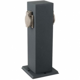 v tac vt 1155 2 multipresa doppia con 2 prese schuko da giardino con fissaggio a terra ip44 sku 8820