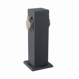 v tac vt 1155 2 multipresa doppia con 2 prese schuko da giardino con fissaggio a terra ip44 sku 8820