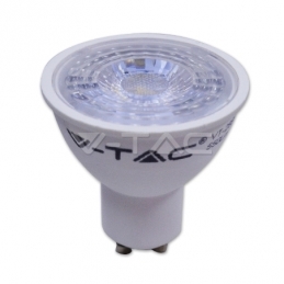 v tac lampada faretto dicroica lampadina a led gu10 7w faretto 38° spotlight dimmerabile luce fredda  vt 2886 d sku 1668
