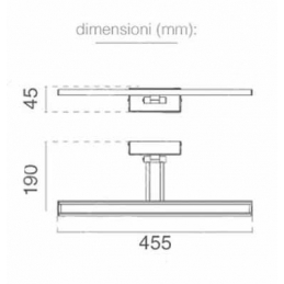 v tac vt 7009 lampada applique da specchio wall light cromata luce calda 120° 600 lumen  8w sku 3984
